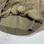 Banana Republic Women's Silk Blend Pleated Front Mini Skirt Olive Green Size 4 Photo 5
