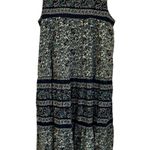 Vintage La Cera 90s Boho Tapestry Cotton Sundress Maxi Dress Pockets Size M Black Size M Photo 0