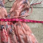 Lulus What a Beauty Peach Pink Floral Print Tie Photo 11