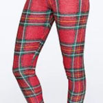 PINK - Victoria's Secret VS  Cozy Sleep Jogger Pants Red Plaid CHRISTMAS Pajamas PJs Photo 0