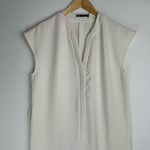 ZARA NWT Wide Leg Jumpsuit Sz Large Ecru Button Front Belted Waist Photo 6