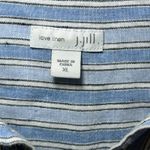 J Jill‎ Love Linen XL Blue White Striped Button Front Midi Shirt Dress J. Jill Photo 3
