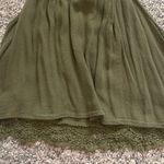 Divided Army Green Cropped High Neckline Top Photo 4