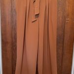 NWT 7th Avenue NY&C New York & Company Belted Wide Leg High Waist Pants M Brown Size M Photo 1