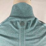 Athleta  Teal Long Sleeve Half Zip Running Top‎ Thumbholes Athletic Womens Medium Photo 4