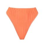 Andrea Iyamah Andrea lyamah Gara Ruffle Pleated Bikini Bottom In Peach Orange NWT Size XXL Photo 2