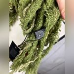 NWT Noelle Green Boucle Fringe Fuzzy Scarf Wool Blend Photo 4