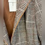 BloomChic UK Classic Checkered Blazer 12 Brown Photo 4