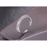 Boutique NEW White Gold Filled Adjustable Toe Pinky Midi Finger Simulated Diamond Ring‎ Photo 1
