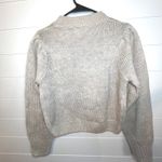 Luvlink XS Pullover Sweater Puff Sleeve Crewneck Beige Knitwear Cottagecore Y2K Tan Photo 7