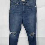 Everlane The Summer Jean Size 29 Regular Blue Wash Straight Leg Distressed Ankle Photo 0