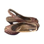 Bella Vita  Peep Toe Sling Back Brown Leather Heels size 8 Narrow Photo 9