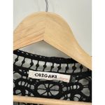 Origami Women Black Crotchet Vest Cardigan Size S/M Boho Festival Hippie Country Size M Photo 5
