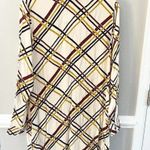 Forever 21 NWT  Contemporary Cream Black Stripes Geometric Dress Size Large Photo 2