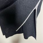 Baloot‎ Black Gold Metallic Shimmer Short Flare Sleeve Sweater Size M Photo 4