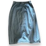 90s Vintage Bobbie Brooks Womens Sz L Denim 100% Cotton Long Button Midi Skirt Blue Size L Photo 2