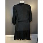 Frederick's of Hollywood Robe Womens Large Sheer Striped Kimono Belted Wrap Photo 3