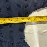 Kirundo L Blue Mini babydoll sheer Swiss dot dress casual wedding guest flowy Size L Photo 5