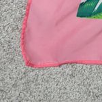 Victoria's Secret VTG Scarf 45" Pink Green Silky Tropical Floral Logo Fashion Photo 11