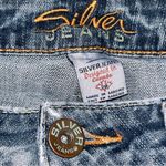 Silver Jeans  Lola Flare Leg Distressed Denim Blue Jeans Pants size 28 Photo 5