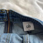 CAbi  Speedway Skirt a-line blue denim mini skirt size 8 Photo 2