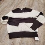 Treasure & Bond NWT Black & White Striped Crew Neck Sweater Size XS Photo 2
