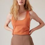 Athleta  S Outbound Scoop Neck Tank Top Sunbaked Clay Small NWT Photo 0