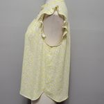 Loft  outlet pastel yellow floral blouse size lp Photo 3