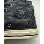 Converse Chuck Taylor All Star Size 7 Women's Suede Black Tri Zip Y2K Hip Hop Photo 8