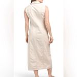 House Of Harlow‎ 1960 Cream Snap Front Denim Sleeveless Maxi Dress Size XS Tan Photo 1