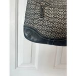 Coach  Signature Authentic Vintage Double C Black Leather Trim Handbag M0769 Photo 1