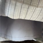 Ann Taylor NWT V Neck Midi Dress Bi-Stretch Grey Pinstripe Size 16 Photo 7