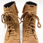 Sorel Emelie Combat Boot Womens 5 Waterproof Suede Gold Stars Boho Fairy Grunge Photo 3