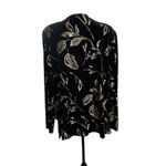 Vintage R&K Black Velvet with gold metallic Botanical style design Top SZ. 18W Photo 2