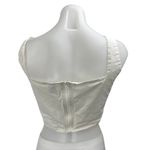 Princess Polly  White Sleeveless Zip Cami Camisole Bandeau Crop Tank Top Size 12 Photo 1