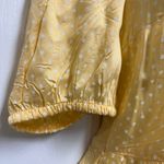 VERO MODA Yellow Polka Dot Button Front Top Photo 4