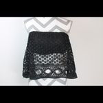 Buffalo David Bitton 🔴 Black Strapless Lace Crop Top M NWOT Boho Festival Tube Photo 2