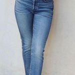 CQY Denim CQY- High Rise Button Fly Denim Jeans Medium Wash Ankle Length Photo 0