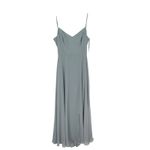 After Six  Tie-Back Cutout Maxi Dress With Front Slit In Mist Size 14 Photo 1