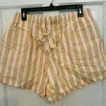 Charlie Holiday  Anthropologie Yellow/ivory Isabelle Pajama Shorts Size XL/10 NWT Photo 0