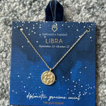 Beloved + Inspired Astrology Necklace Libra 14K Dipped Gold Photo 0