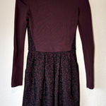 Wilfred  Aritzia Burgundy Long Sleeve Mini Dress Womens 2 Fall Casual Pockets Photo 0
