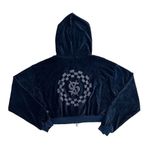 Ksubi  - Ritzy Infinity Zip Front Hoodie in Black & Silver Photo 2