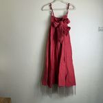 NEW EDDY gavin beaded fringe midi dress in rhubarb Size XS Photo 7