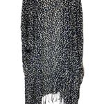 Nicole Miller  leopard fringe shawl coverup NWT Photo 3
