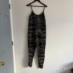 Enza Costa 100% French Linen Jumpsuit Women’s M Grey Print Gray Size M Photo 7