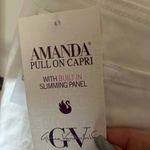 Gloria Vanderbilt  NWT Amanda Pull OnW/Built In Slimming Panel White Sz 8 Photo 2