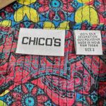 Chico's Paisley Silk Blend Kimono Jacket Blazer Multi Color Size M/L Photo 5