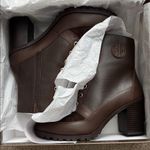 Giani Bernini Lace Up Brown Booties Photo 0