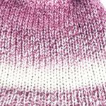 Handmade pom hat rose pink knit slouchy removable faux fur pompom adult winter Photo 9